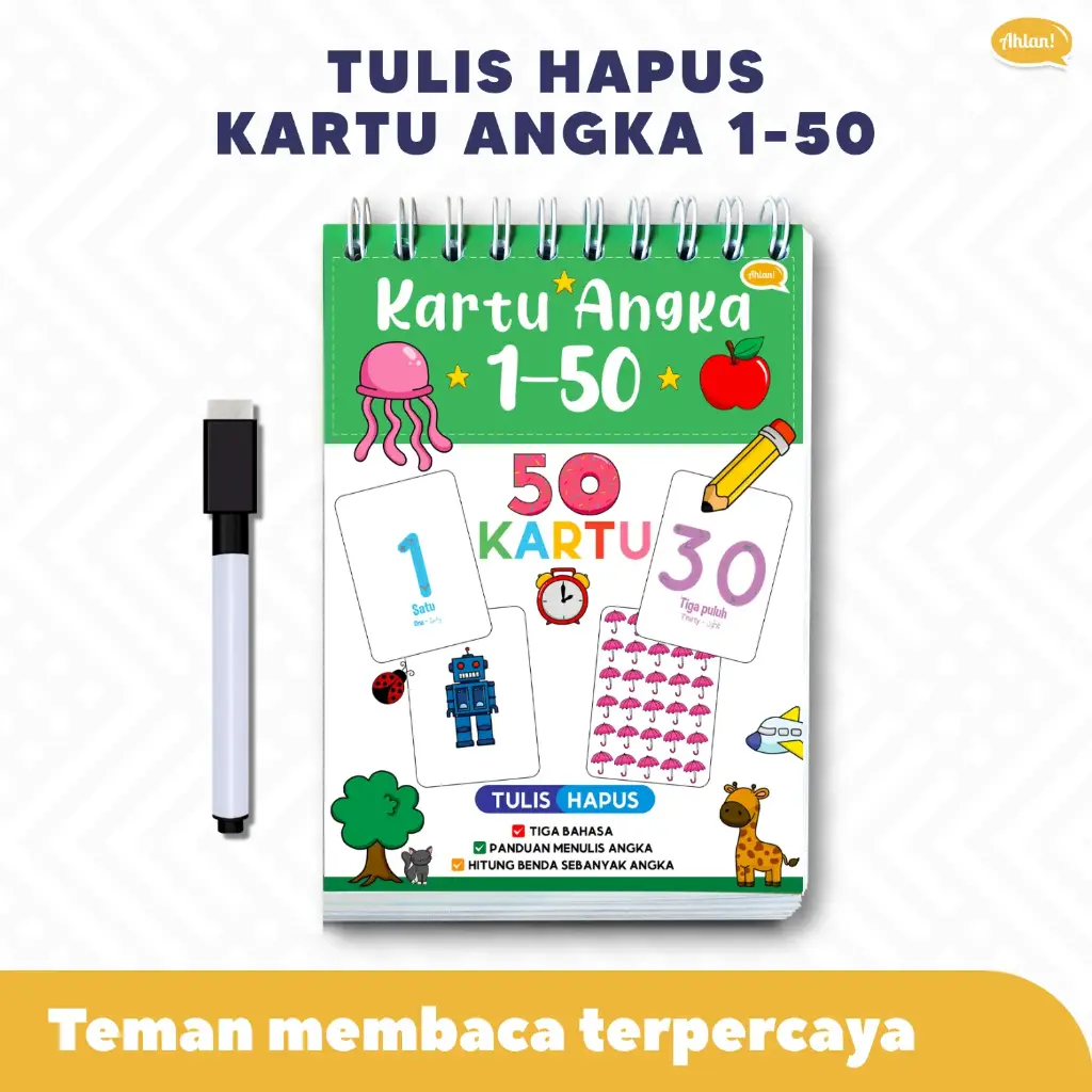 Kartu Angka 1-50