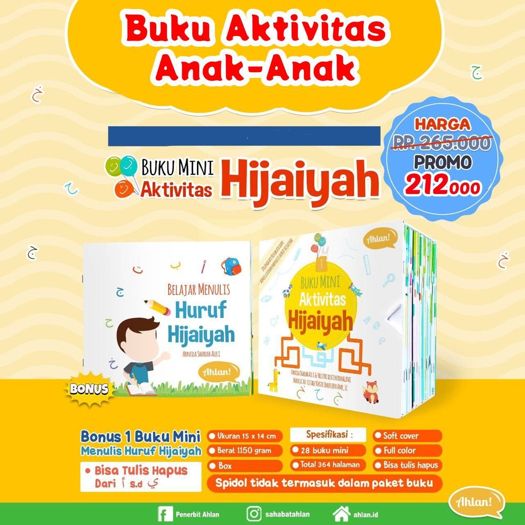 Buku Mini Aktivitas Hijaiyah Box