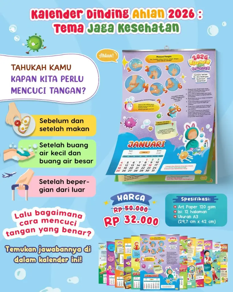 {PO} Kalender Dinding Ahlan 2026 : Jaga Kesehatan