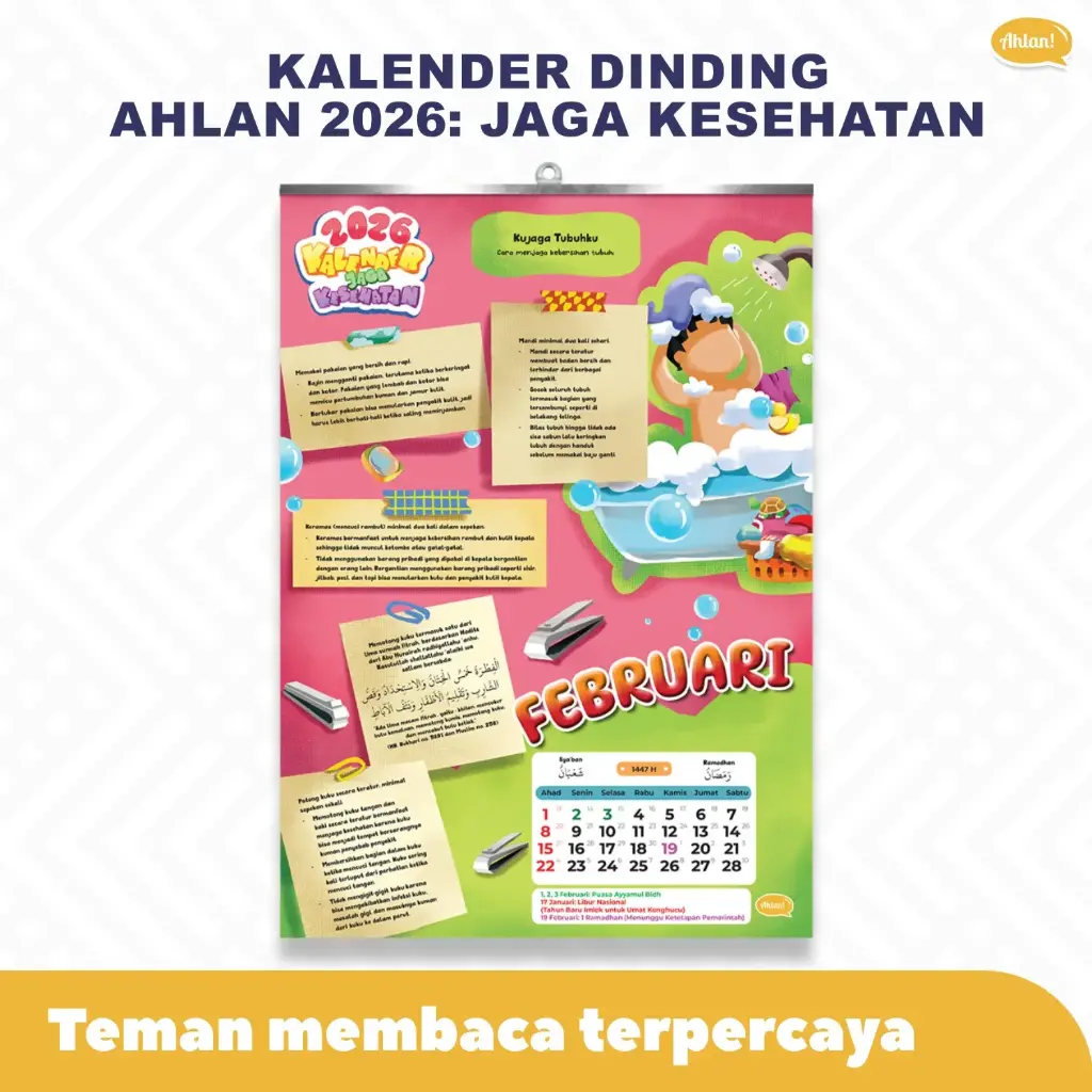 {PO} Kalender Dinding Ahlan 2026 : Jaga Kesehatan