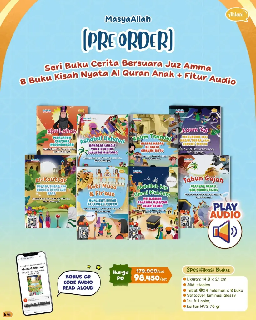 {Pre Order} Seri Cerita Juz Amma (1 set 8 Buku)