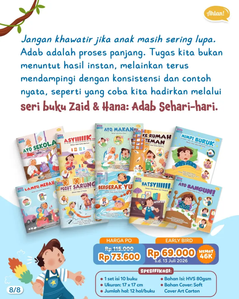 {Early Bird} Paket 1 : Seri Adab Zaid & Hana #1