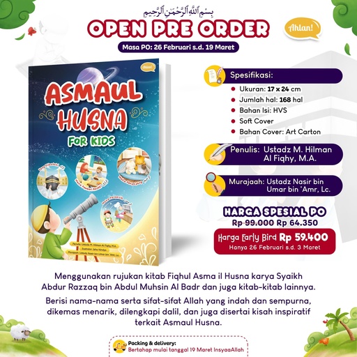 Asmaul Husna For Kids (PO Early Bird), Ahlan