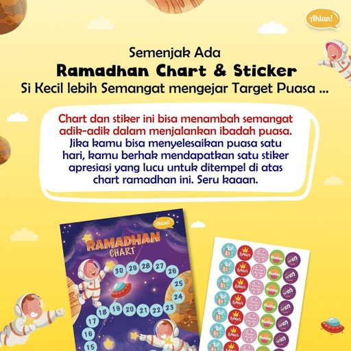 Ramadhan Chart & Sticker Ahlan (Cetakan Lama)