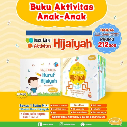 Buku Mini Aktivitas Hijaiyah Box