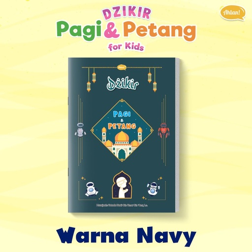 Bonus Dzikir Pagi Petang For Kids (Warna Navy)