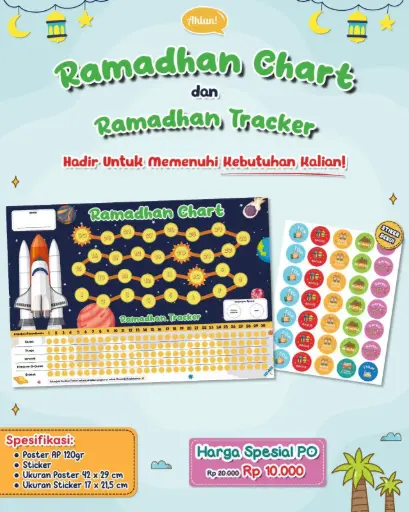 Ramadhan Chart & Sticker Ahlan 2026 (Boys) TAHAP 2
