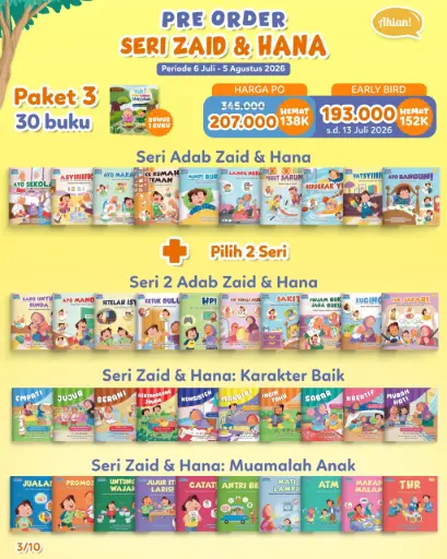 {Early Bird} Paket 3 Seri Zaid & Hana (3 Seri)